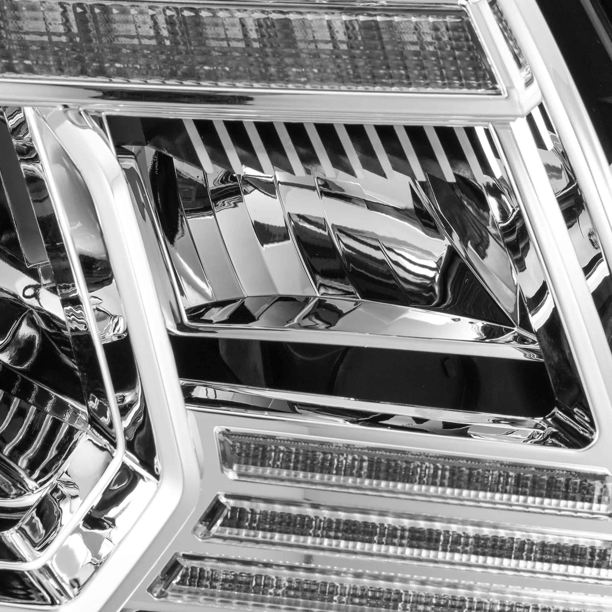 05-11 Toyota Tacoma LUXX-Series LED Projector Headlights Chrome - Image 3