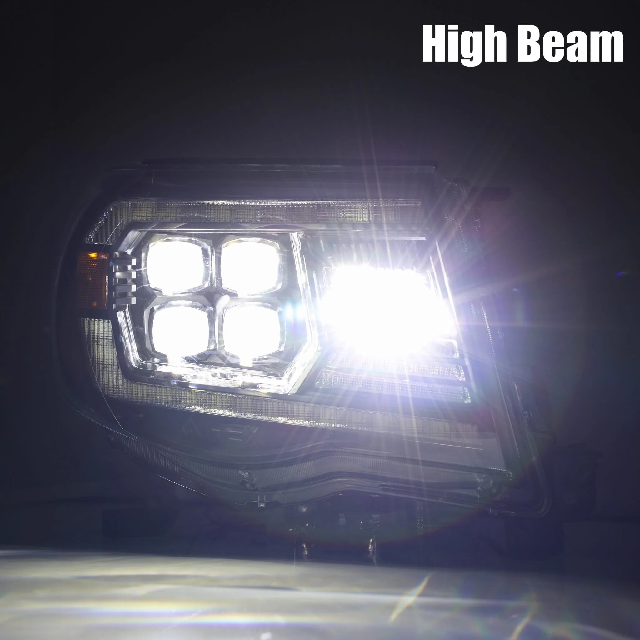 05-11 Toyota Tacoma NOVA-Series LED Projector Headlights Black - Image 7