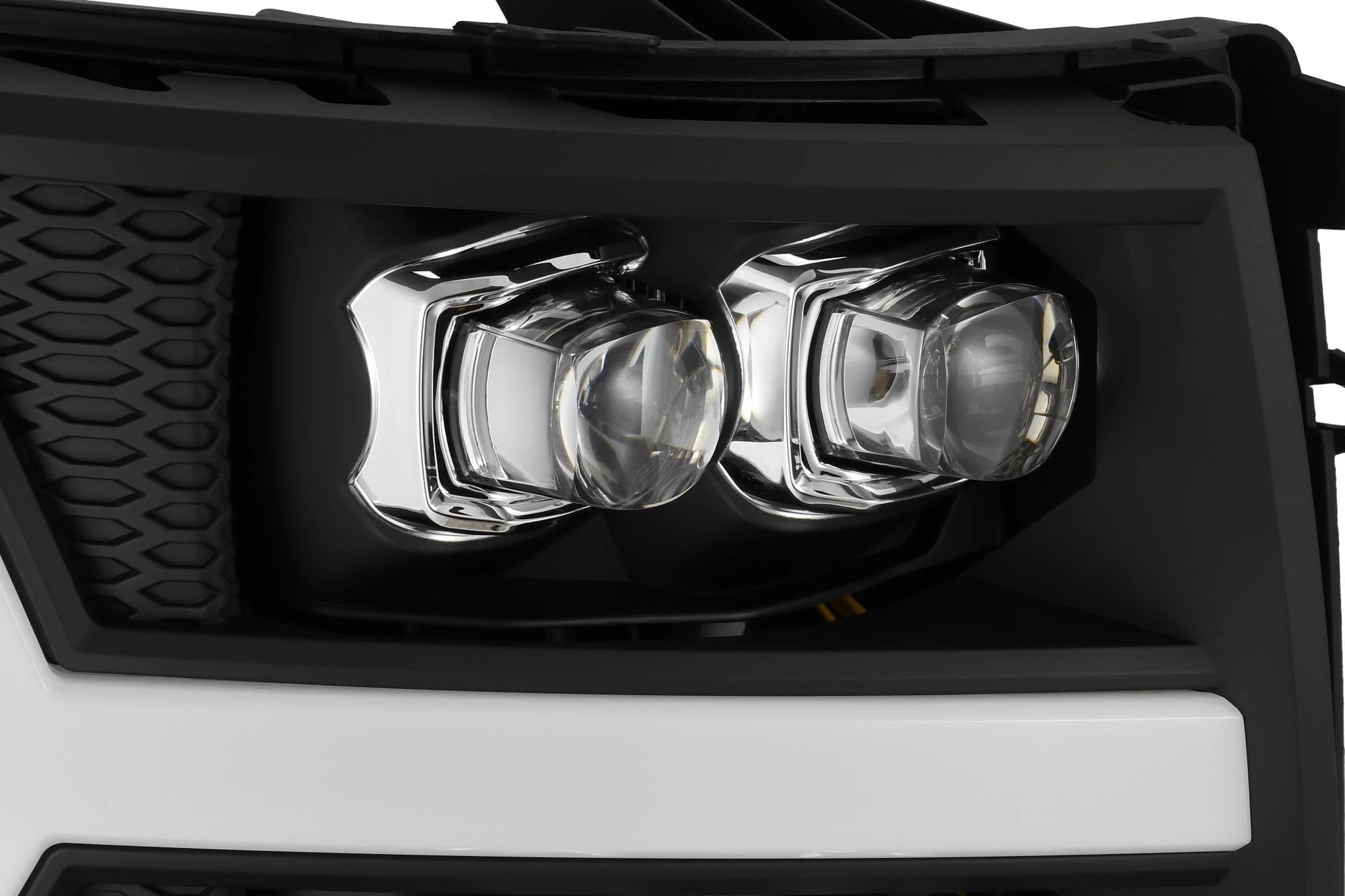 07-13 Chevrolet Silverado NOVA-Series LED Projector Headlights Black - Image 8