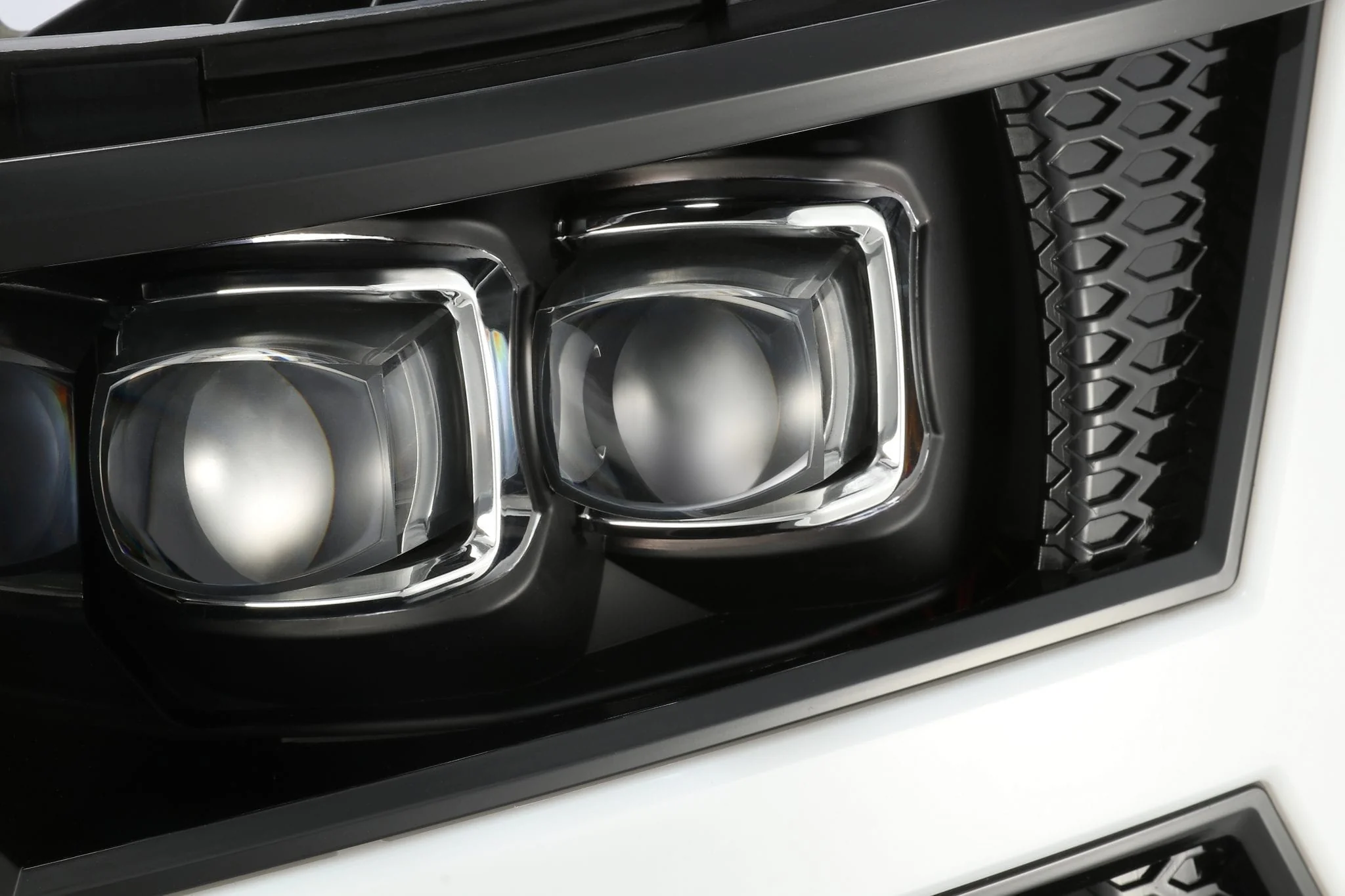 07-13 Chevrolet Silverado NOVA-Series LED Projector Headlights Jet Black - Image 8