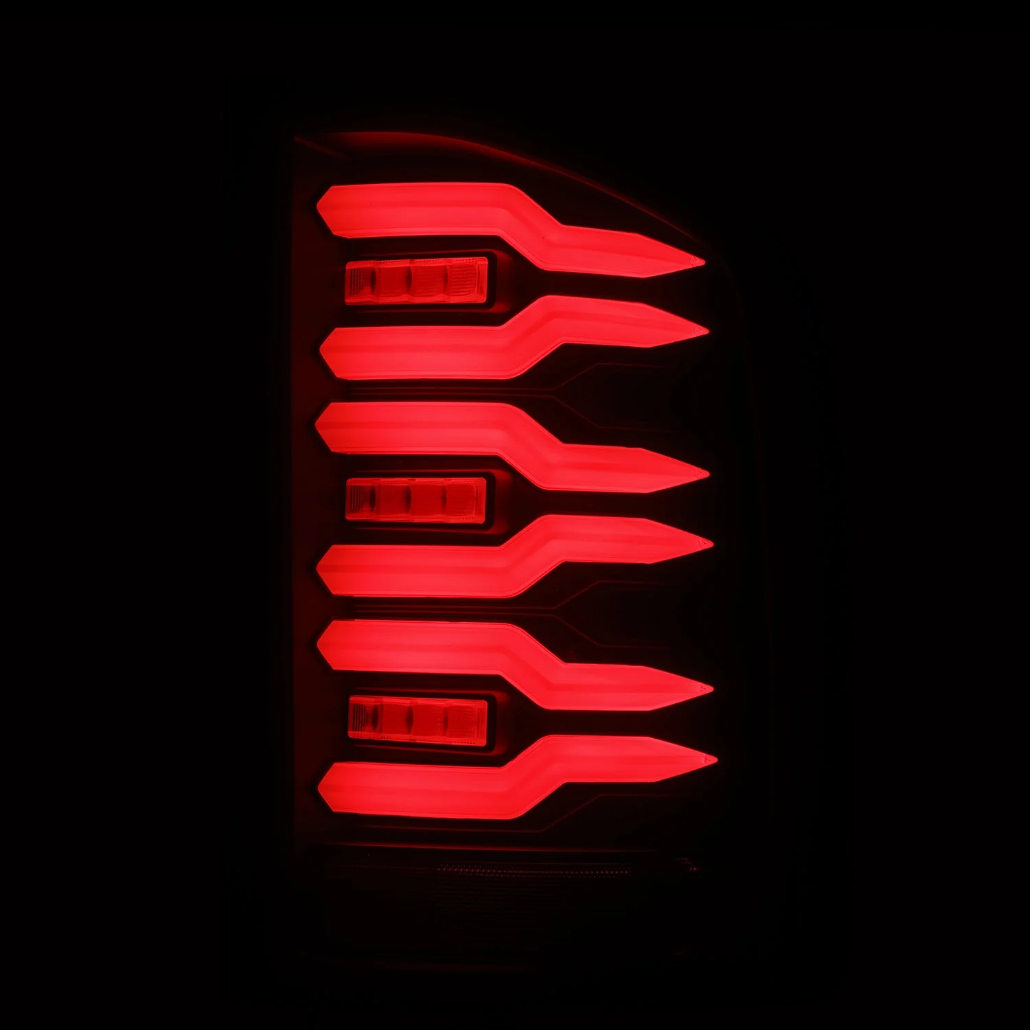 07-13 Chevy Silverado LUXX-Series LED Tail Lights Black - Image 3