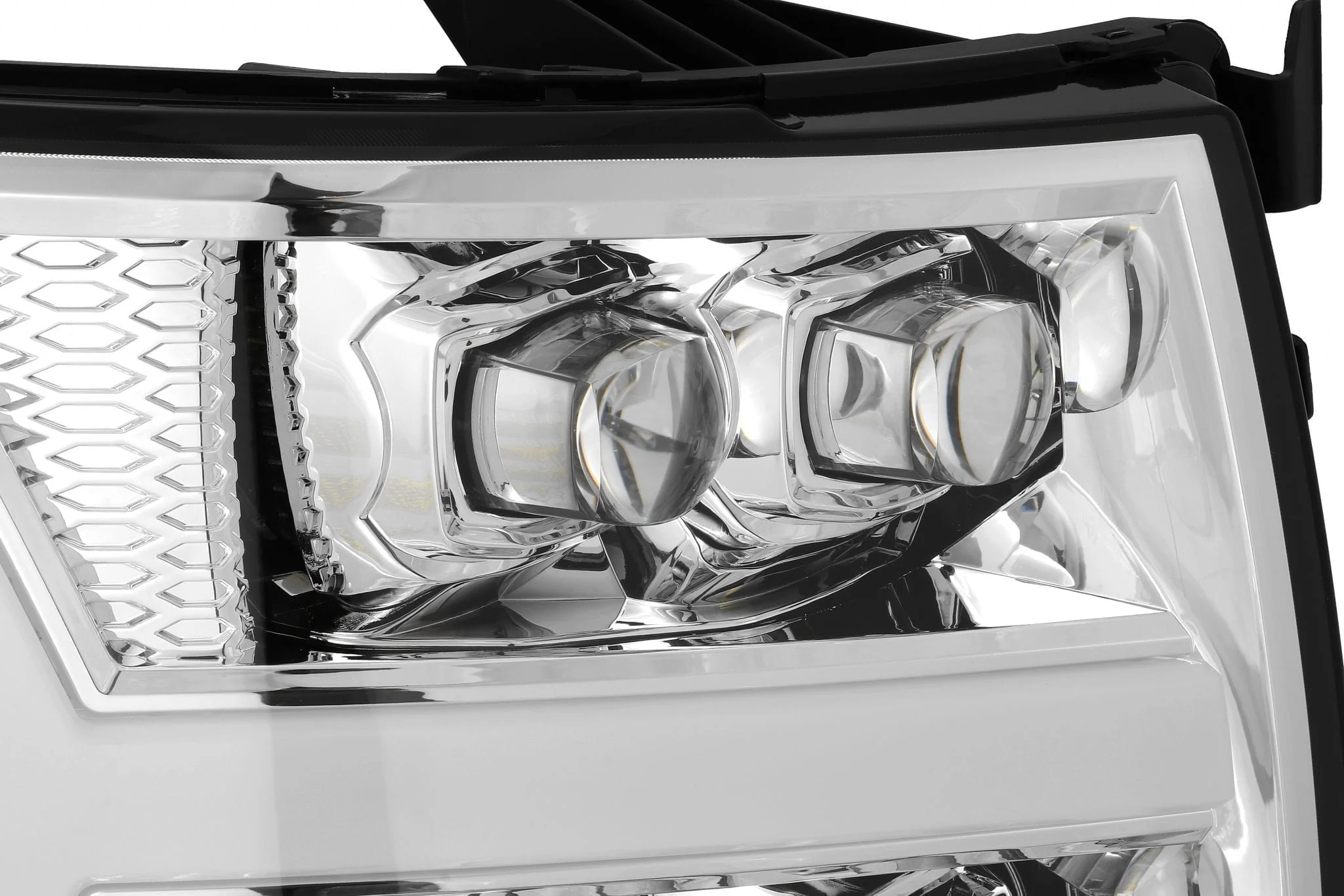 07-13 Chevrolet Silverado NOVA-Series LED Projector Headlights Chrome - Image 8