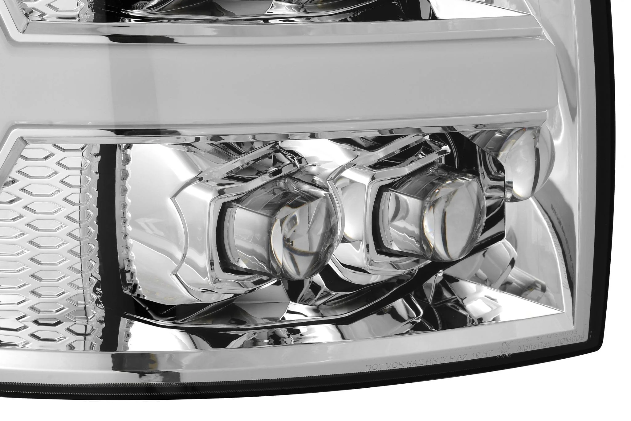 07-13 Chevrolet Silverado NOVA-Series LED Projector Headlights Chrome - Image 9