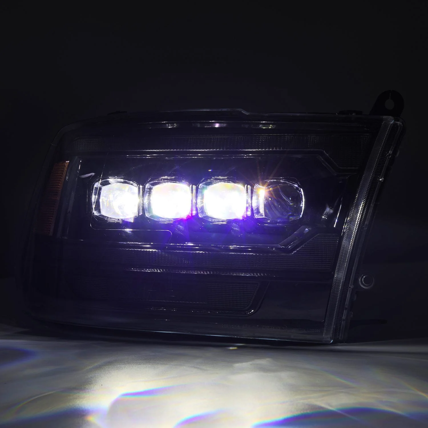 09-18 Ram Truck (MK II 5th Gen 2500 Style) NOVA-Series LED Projector Headlights Alpha-Black - Image 4