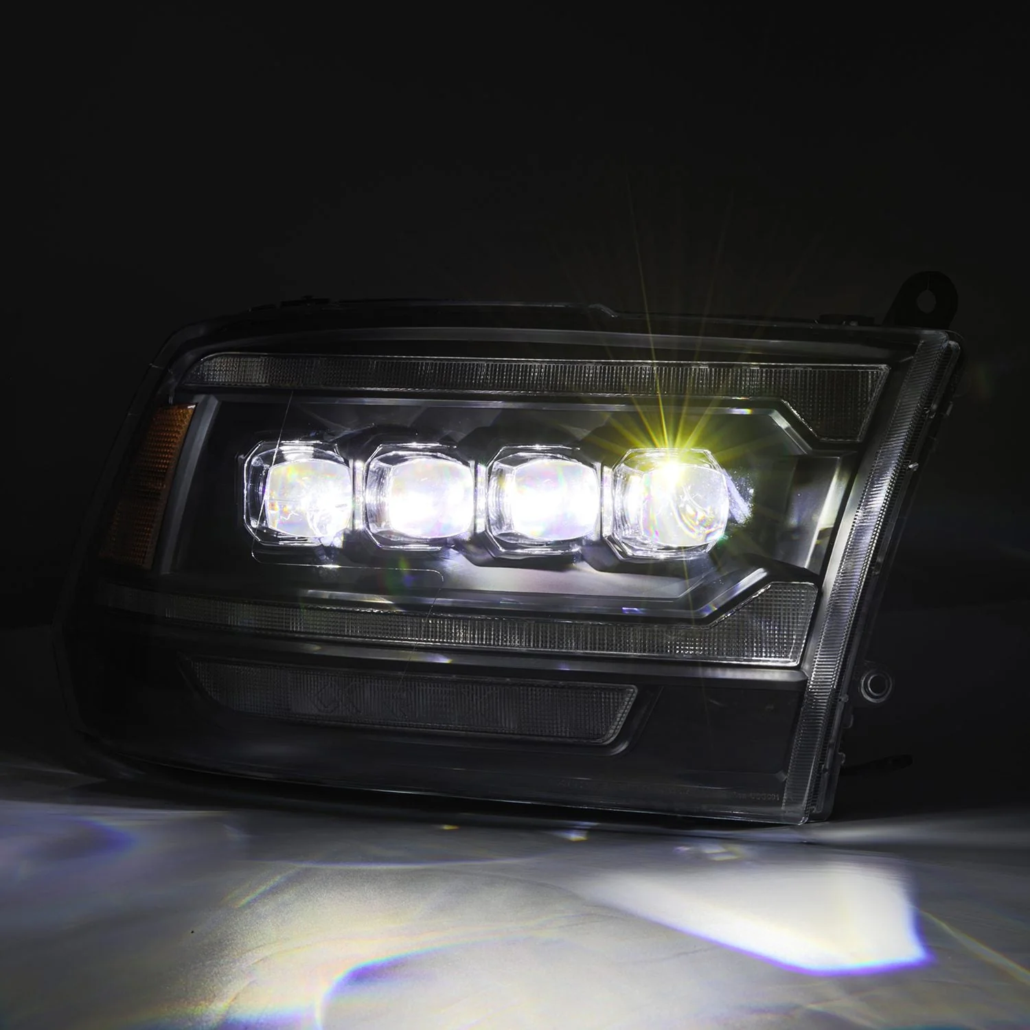09-18 Ram Truck (MK II 5th Gen 2500 Style) NOVA-Series LED Projector Headlights Black - Image 5