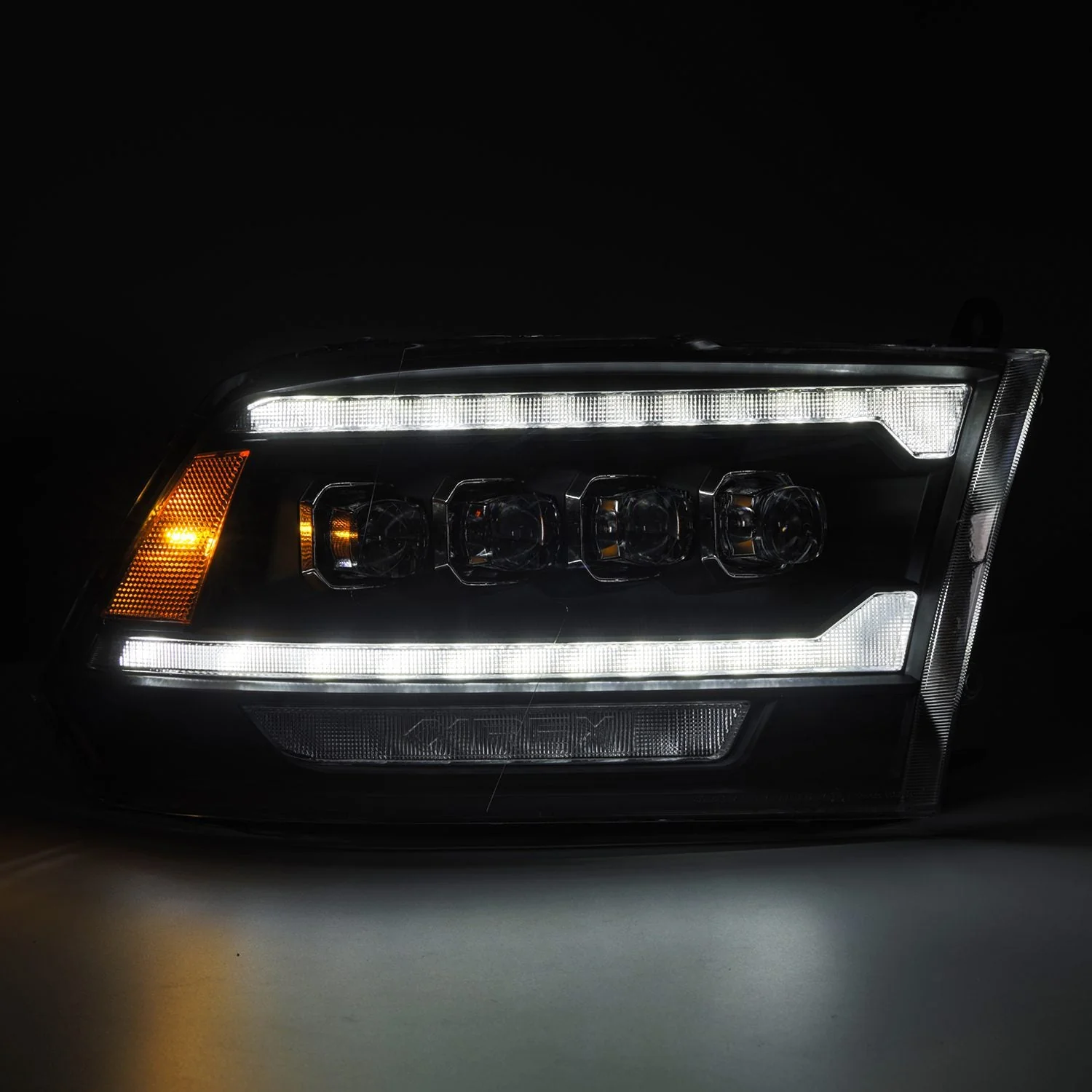 09-18 Ram Truck (MK II 5th Gen 2500 Style) NOVA-Series LED Projector Headlights Black - Image 6