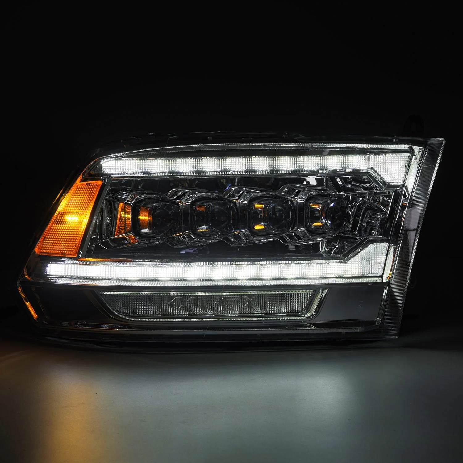 09-18 Ram Truck (MK II 5th Gen 2500 Style) NOVA-Series LED Projector Headlights Chrome - Image 6
