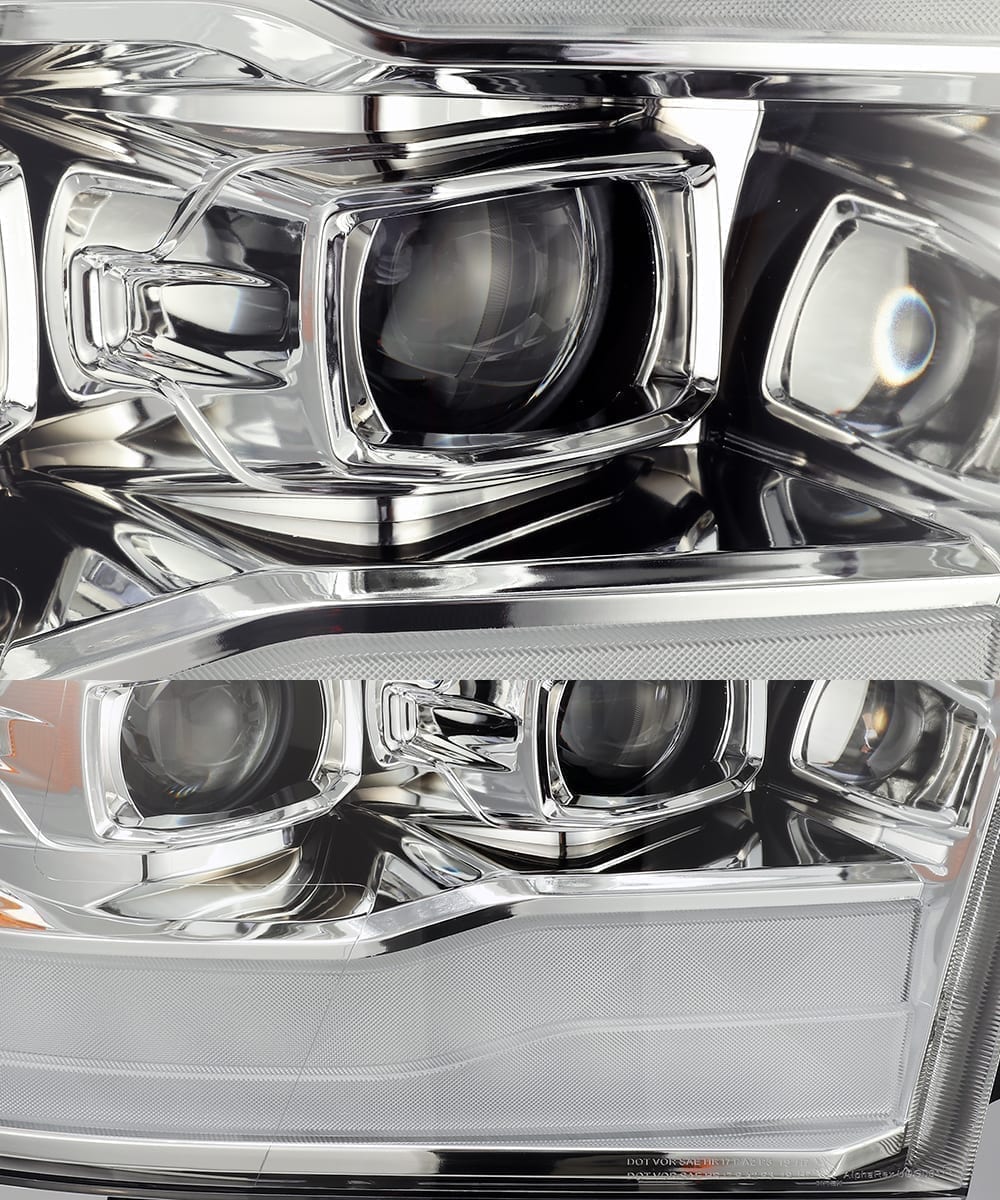 09-18 Ram Truck MK II PRO-Series Halogen Projector Headlights Chrome - Image 9
