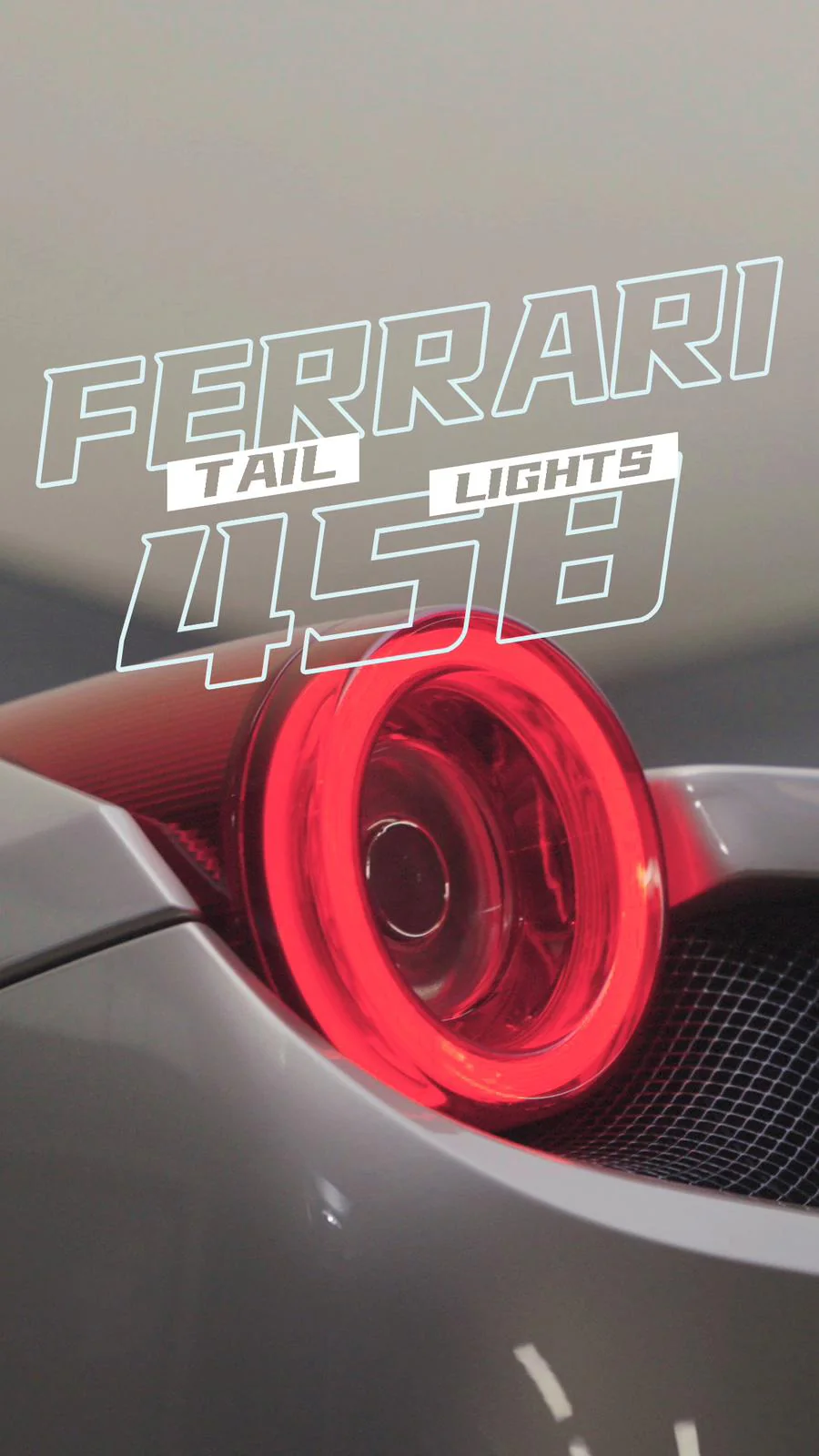 10-15 Ferrari 458 NOVA-Series Prismatic LED Tail Lights Red Smoke - Image 14