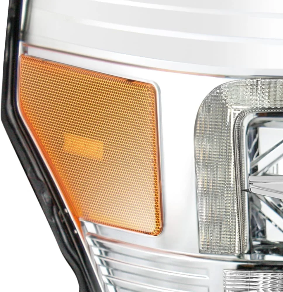 11-16 Ford Super Duty LUXX-Series LED Projector Headlights Chrome - Image 4