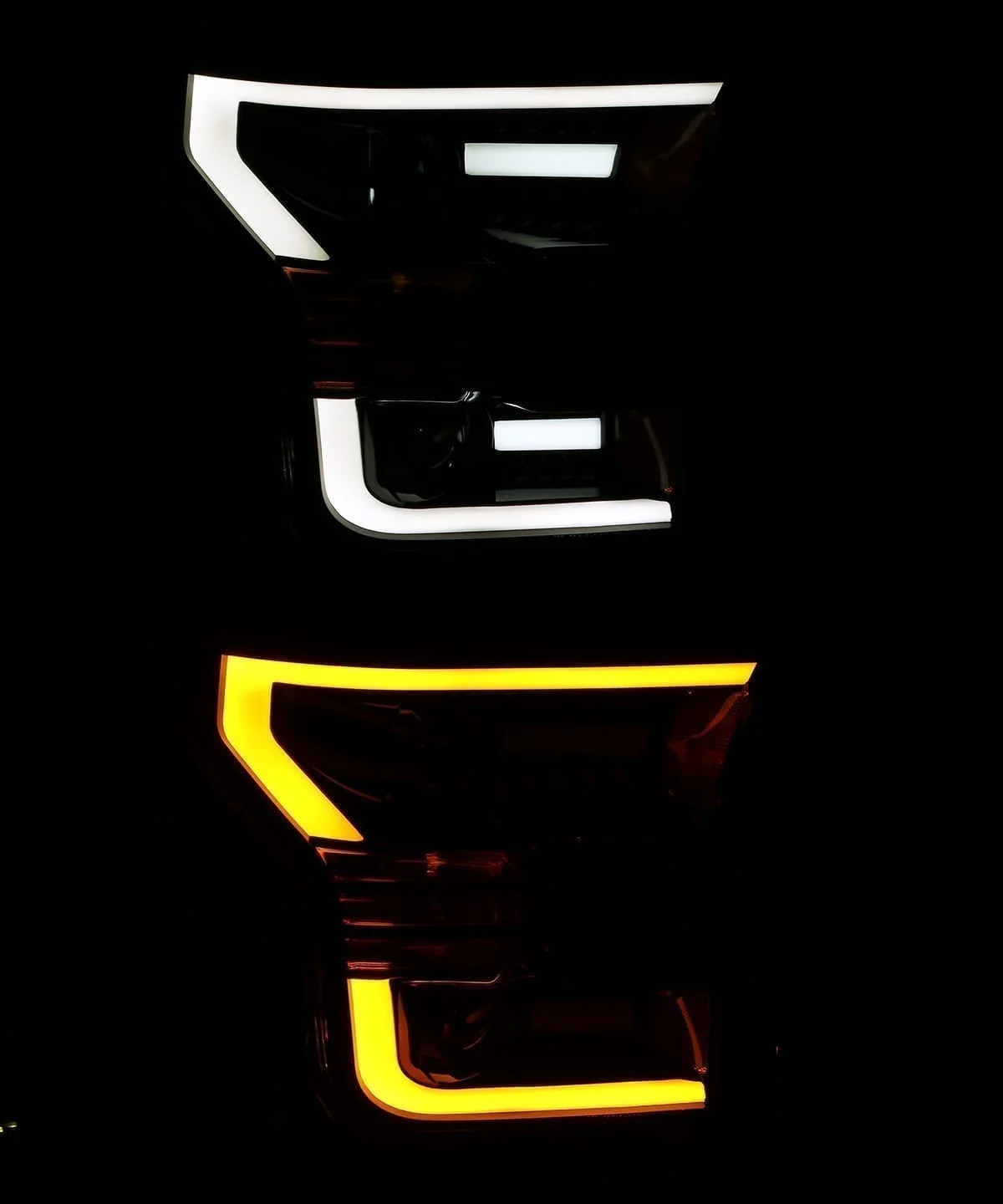 15-17 Ford F150 / 17-20 Ford F150 Raptor LUXX-Series LED Projector Headlights Black - Image 4