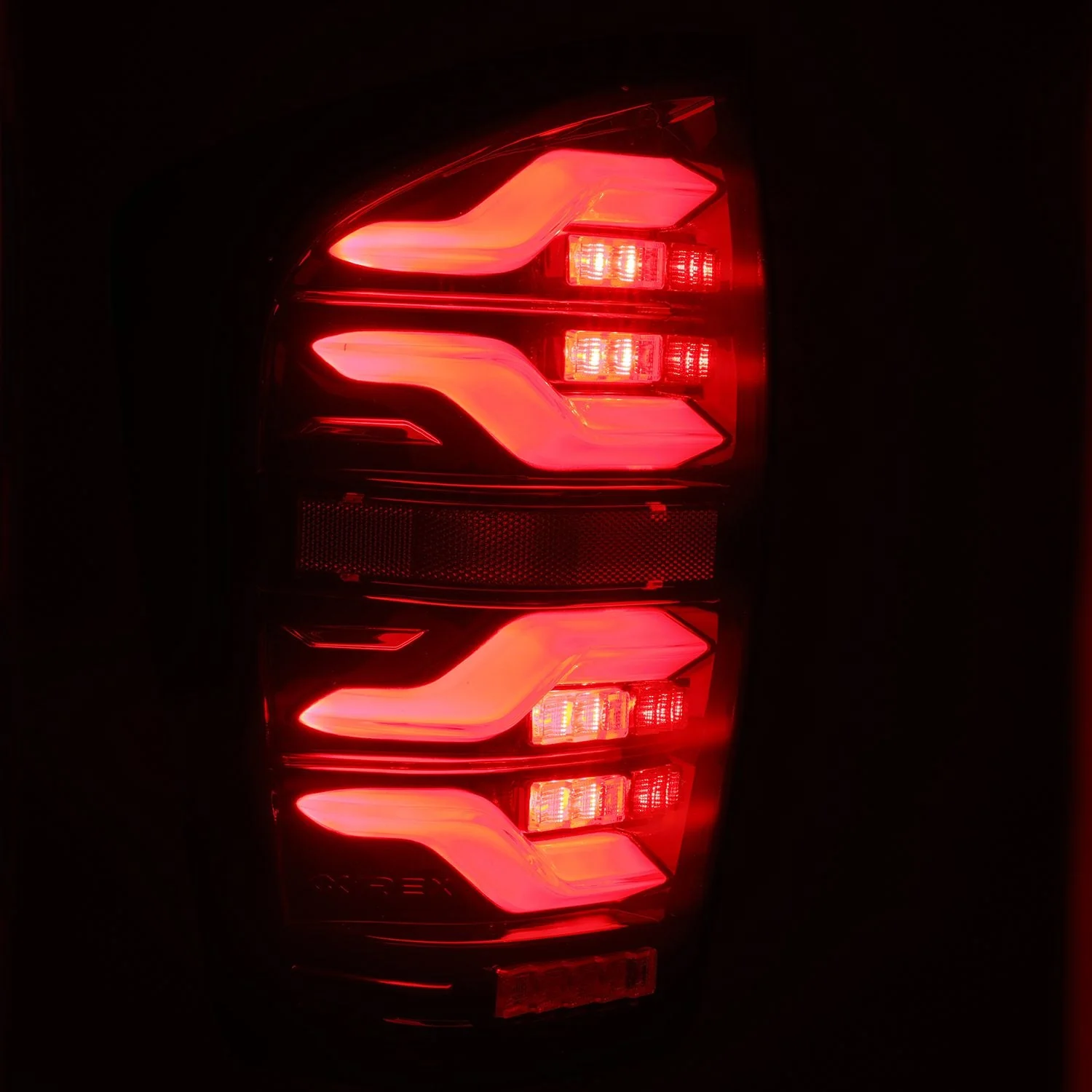16-23 Toyota Tacoma LUXX-Series LED Tail Lights Black-Red - Image 4