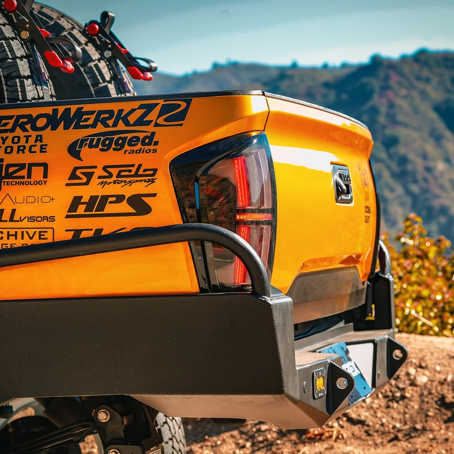 16-23 Toyota Tacoma NOVA-Series Prismatic LED Tail Lights Alpha-Black - Image 5