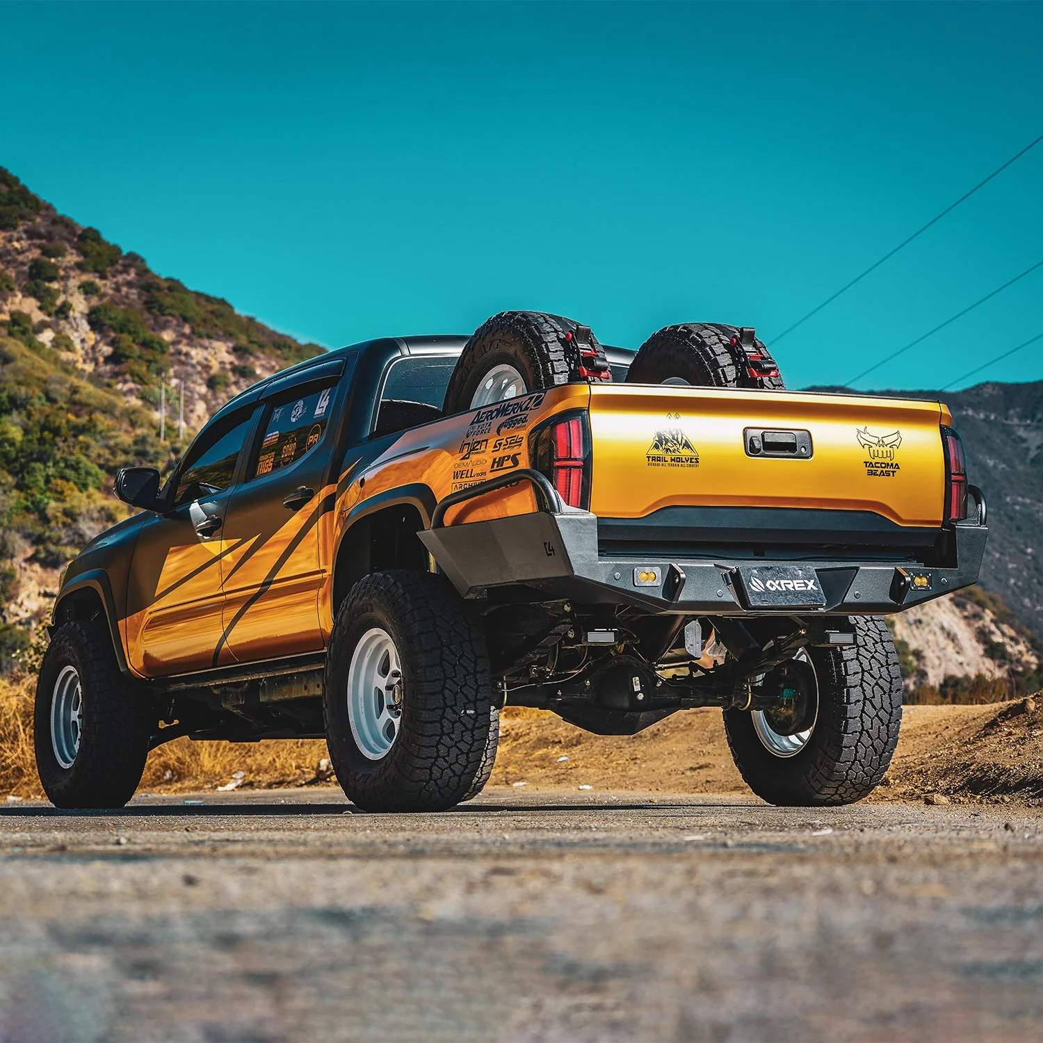 16-23 Toyota Tacoma NOVA-Series Prismatic LED Tail Lights Black - Image 3