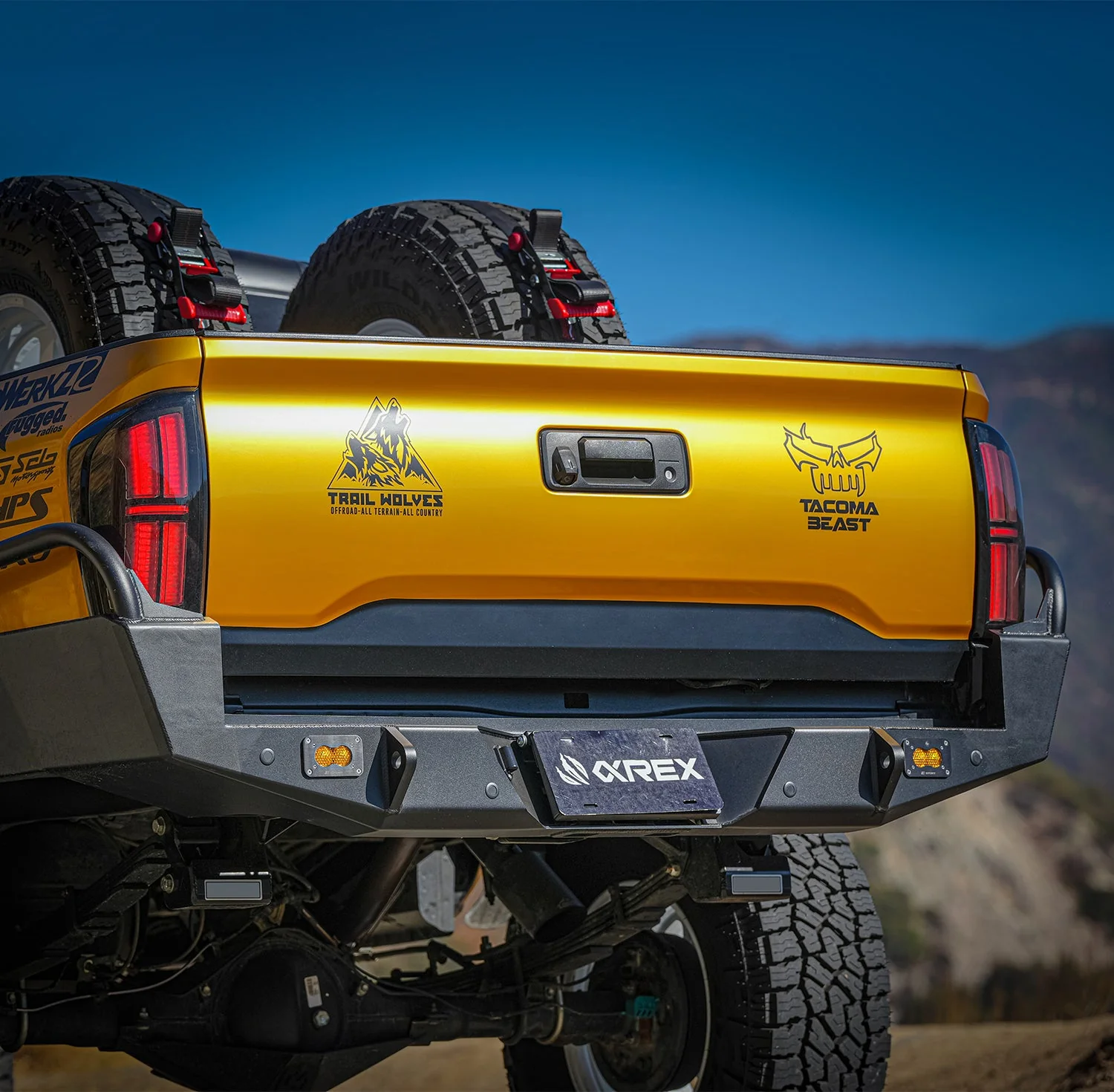 16-23 Toyota Tacoma NOVA-Series Prismatic LED Tail Lights Black - Image 4