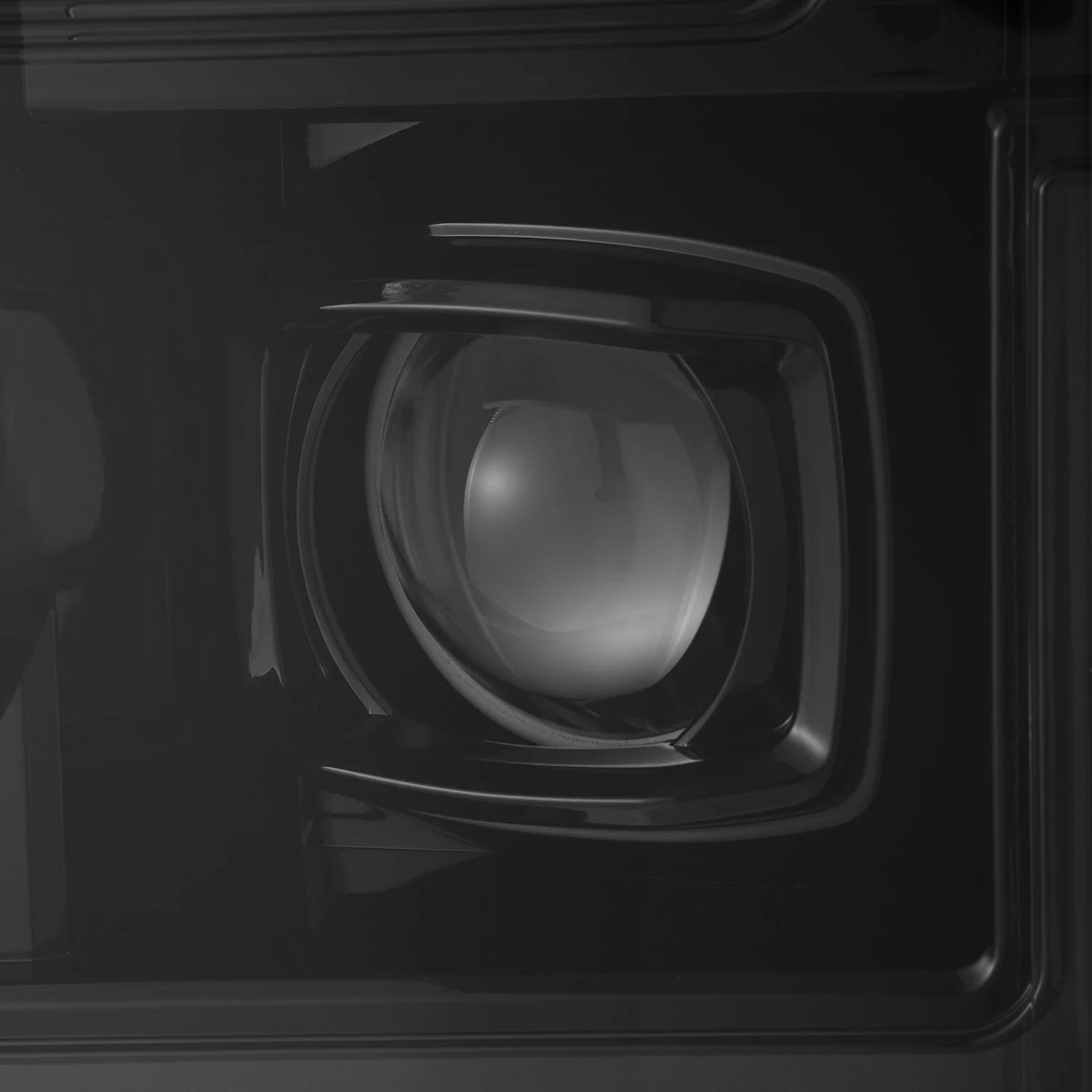 17-19 Ford Super Duty MKII LUXX-Series LED Projector Headlights Alpha-Black - Image 11