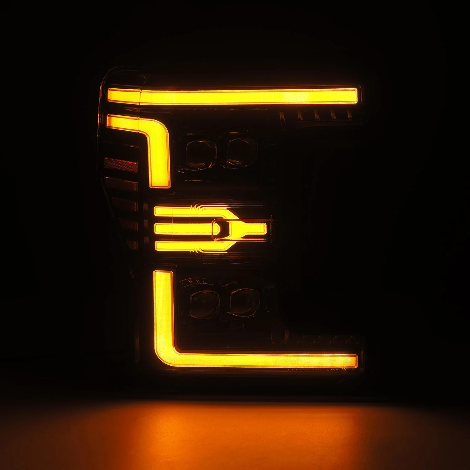 17-19 Ford Super Duty MKII NOVA-Series LED Projector Headlights Alpha-Black - Image 5