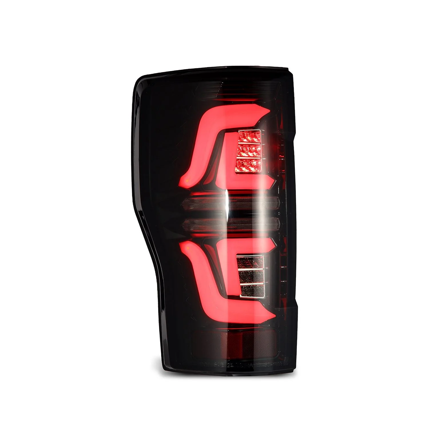 17-19 Ford Super Duty PRO-Series LED Tail Lights Jet Black - Image 6