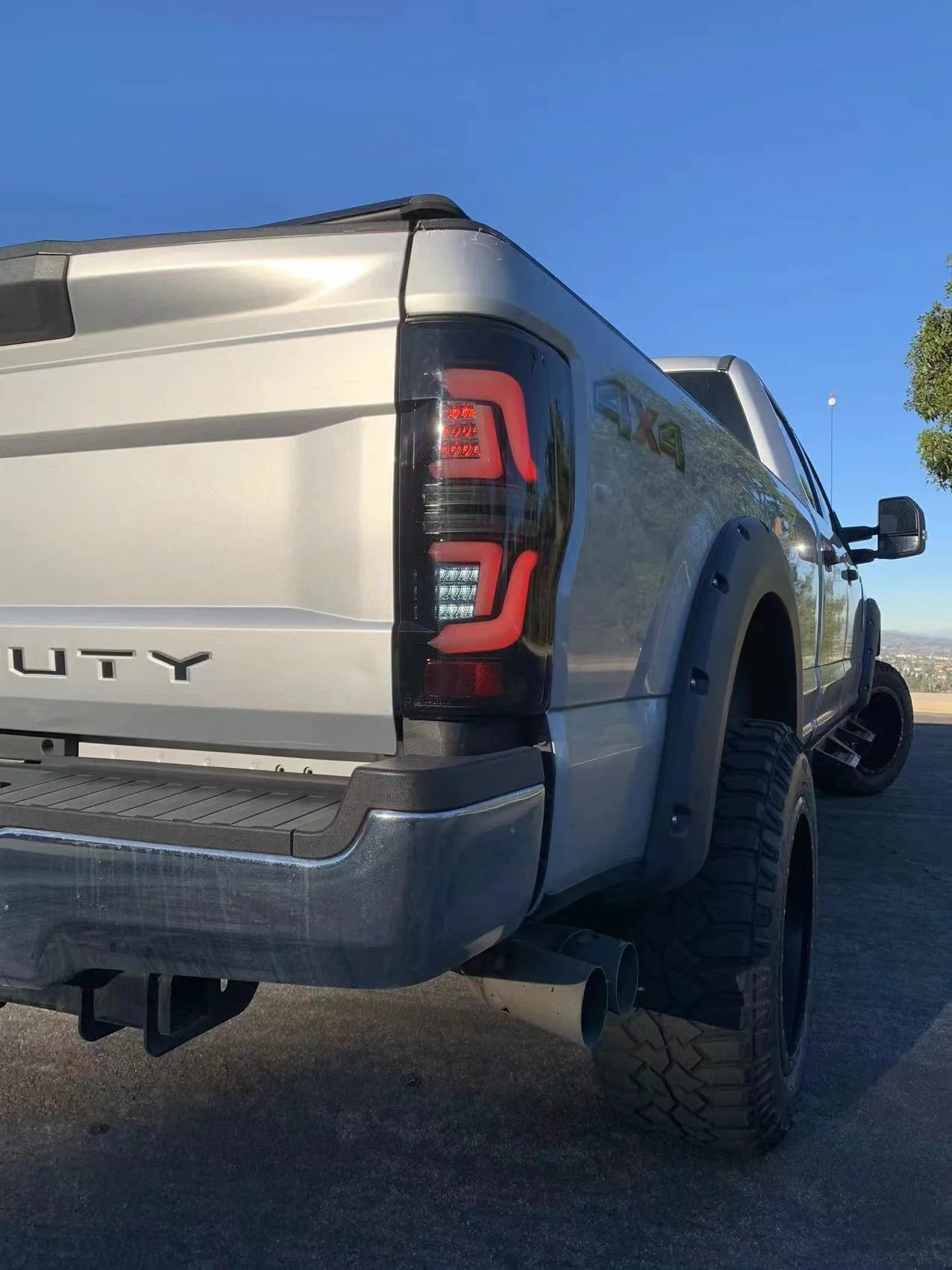 17-19 Ford Super Duty PRO-Series LED Tail Lights Red Smoke - Image 16