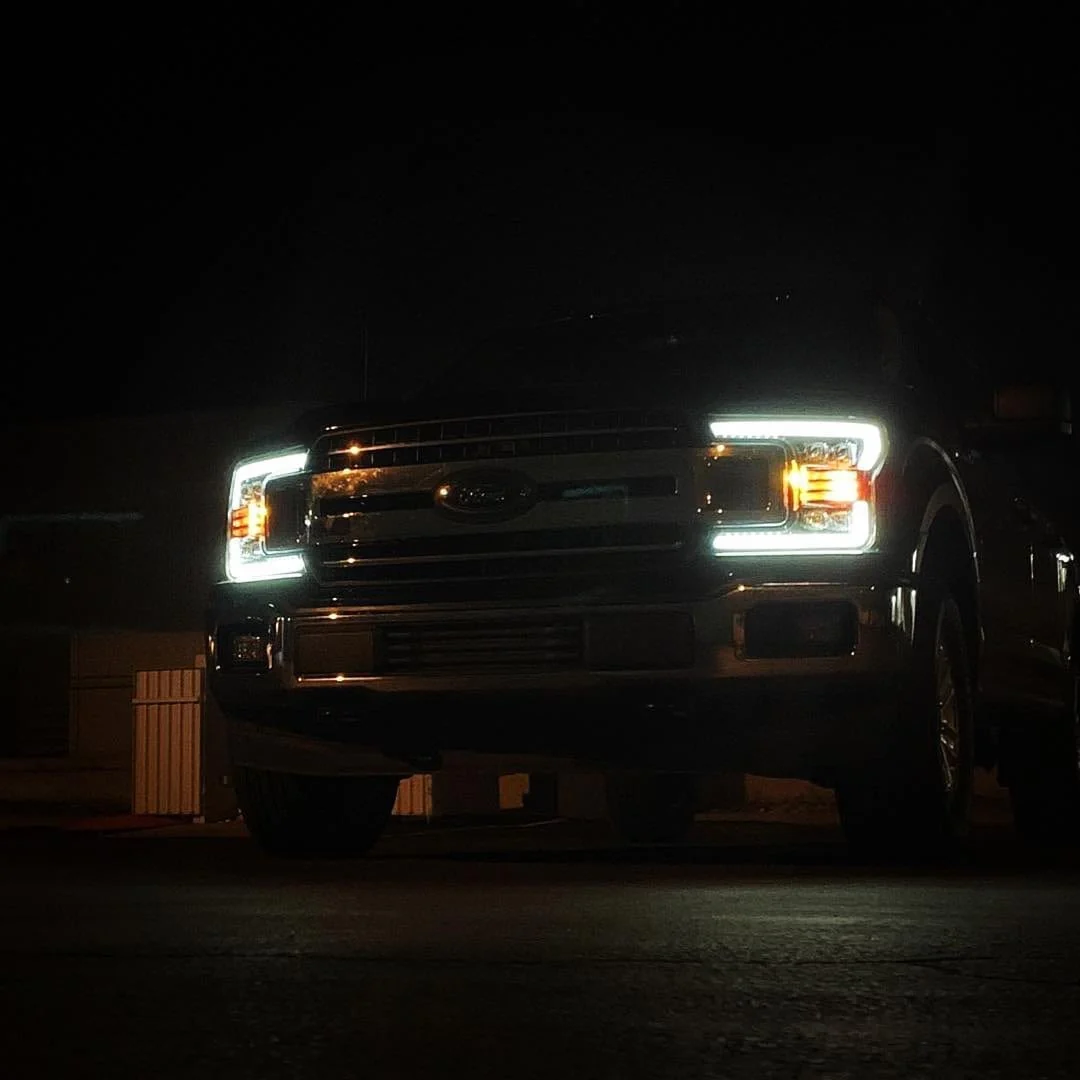 18-20 Ford F150 NOVA-Series LED Projector Headlights Black - Image 15