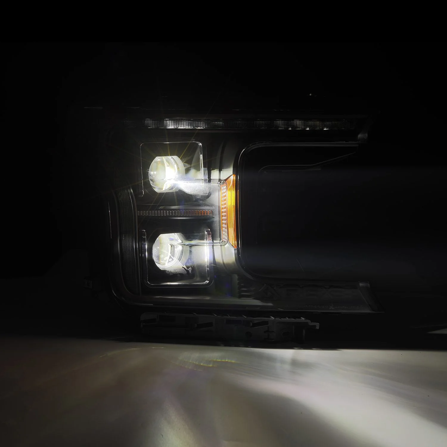 18-20 Ford F150 (MK II 14th Gen Style) LUXX-Series LED Projector Headlights Black - Image 4