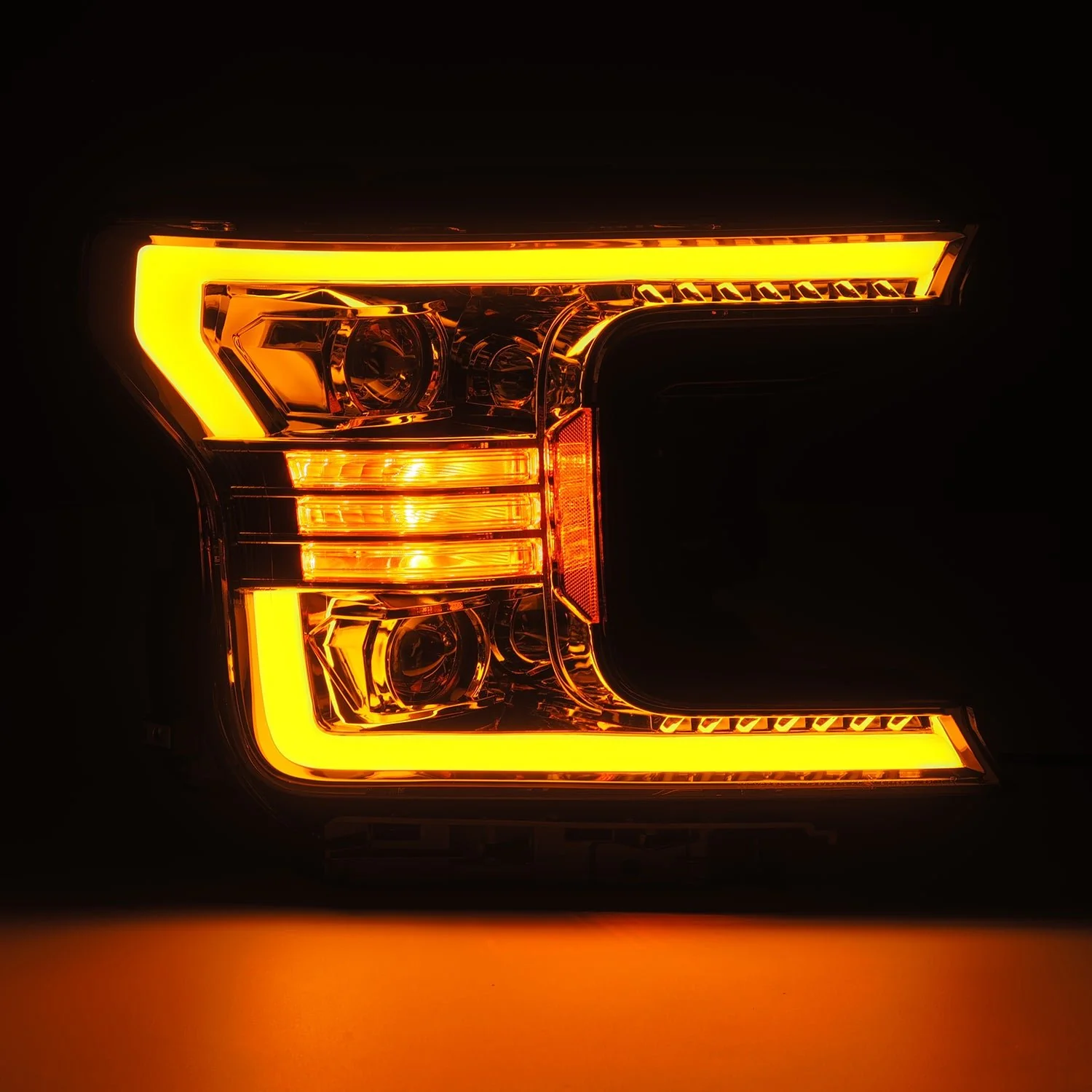 18-20 Ford F150 LUXX-Series LED Projector Headlights Chrome - Image 5