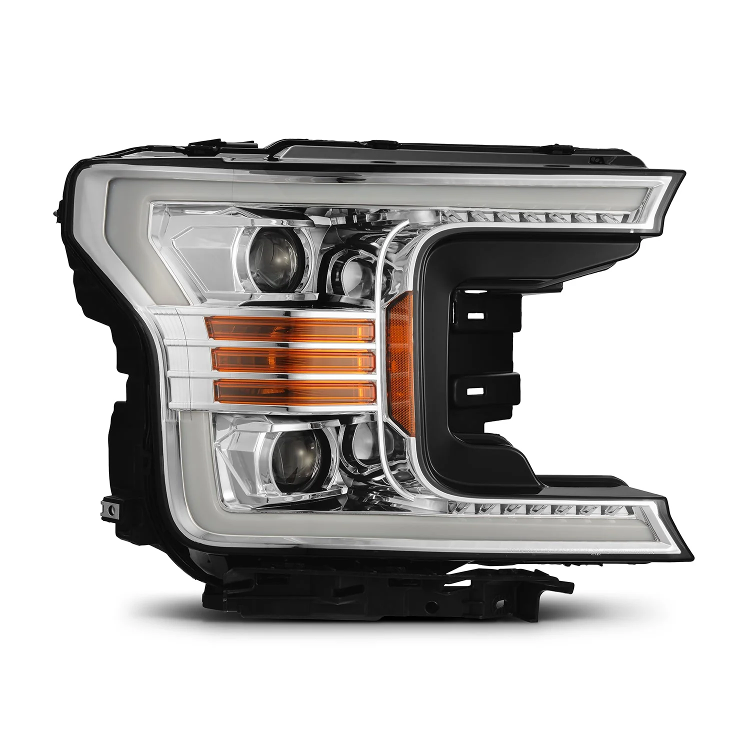 18-20 Ford F150 LUXX-Series LED Projector Headlights Chrome - Image 8