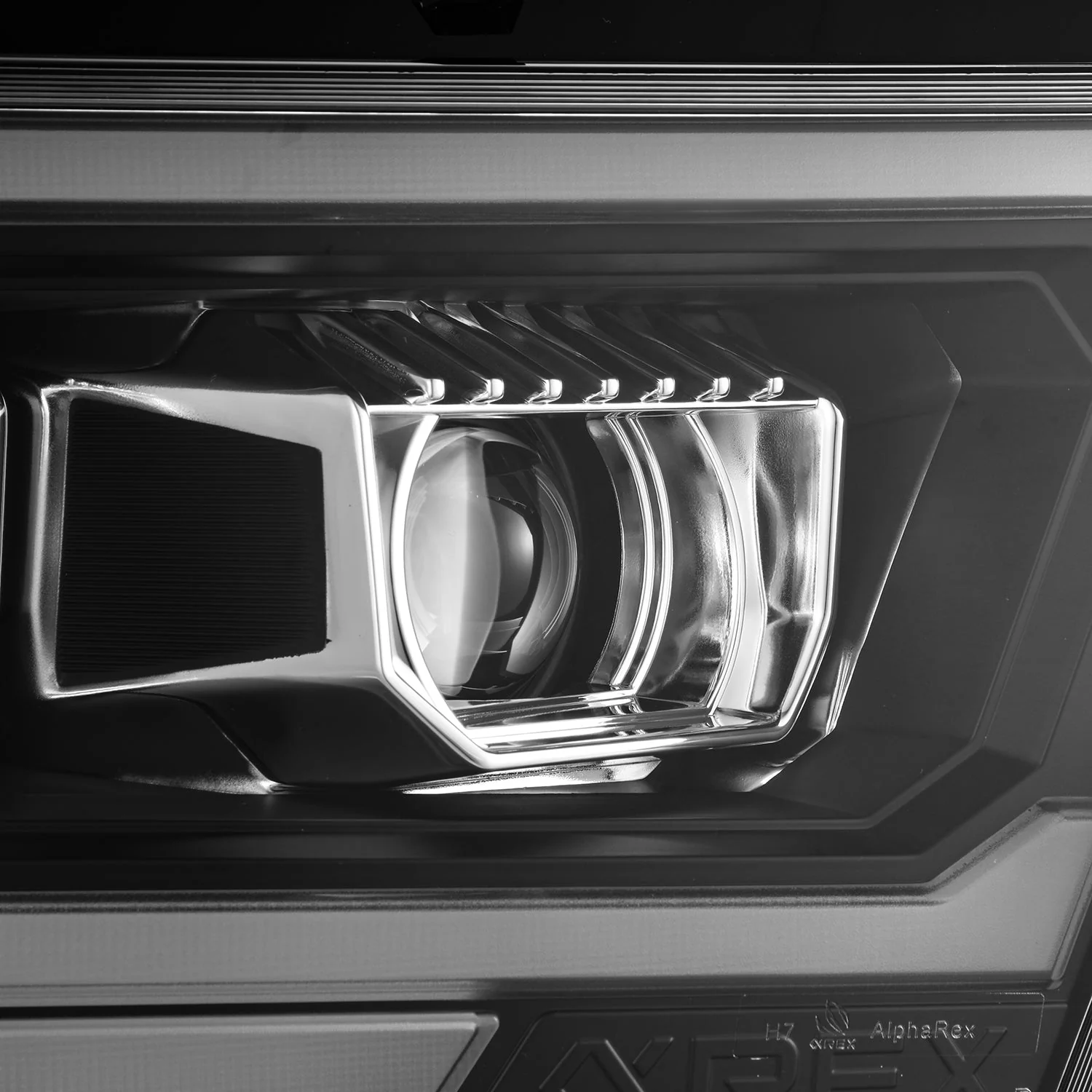 19-24 Ram 1500 (MK II 2500 Style) LUXX-Series LED Projector Headlights Black - Image 12