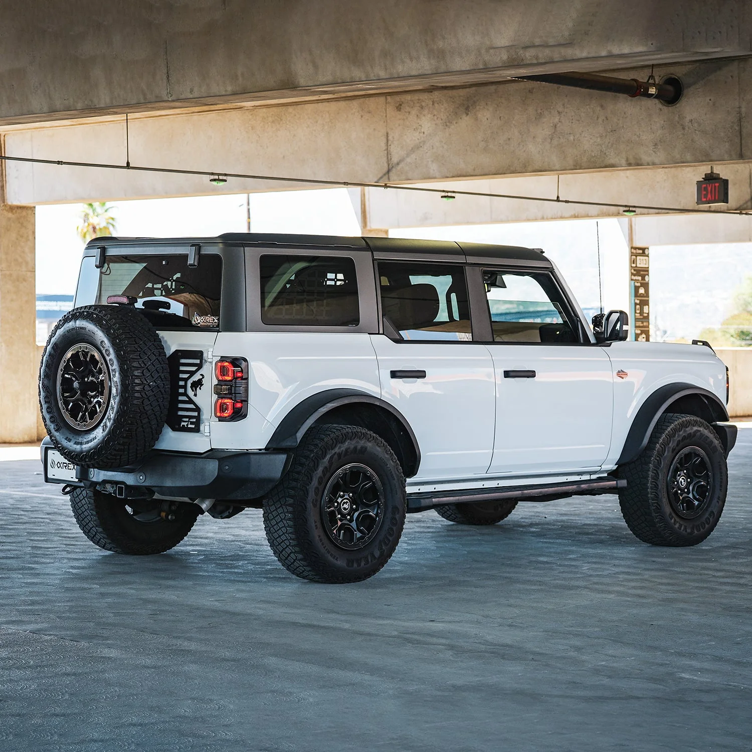 21-26 Ford Bronco NOVA-Series Prismatic LED Tail Lights Alpha-Black - Image 3