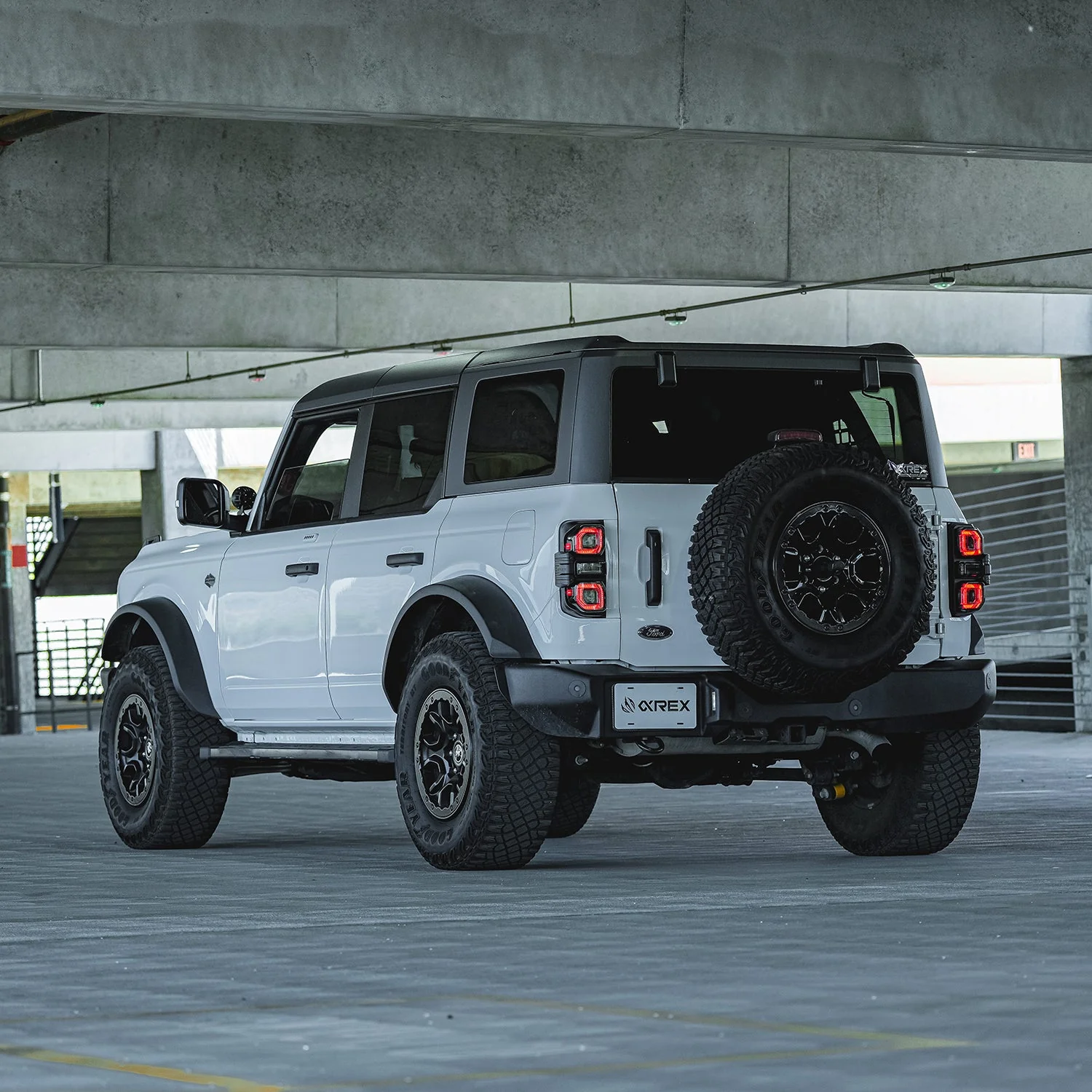 21-26 Ford Bronco NOVA-Series Prismatic LED Tail Lights Alpha-Black - Image 4