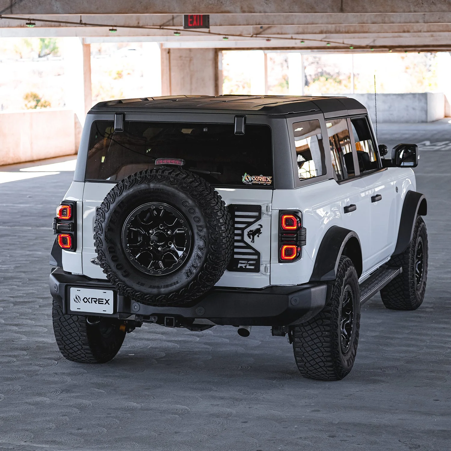 21-26 Ford Bronco NOVA-Series Prismatic LED Tail Lights Alpha-Black - Image 8