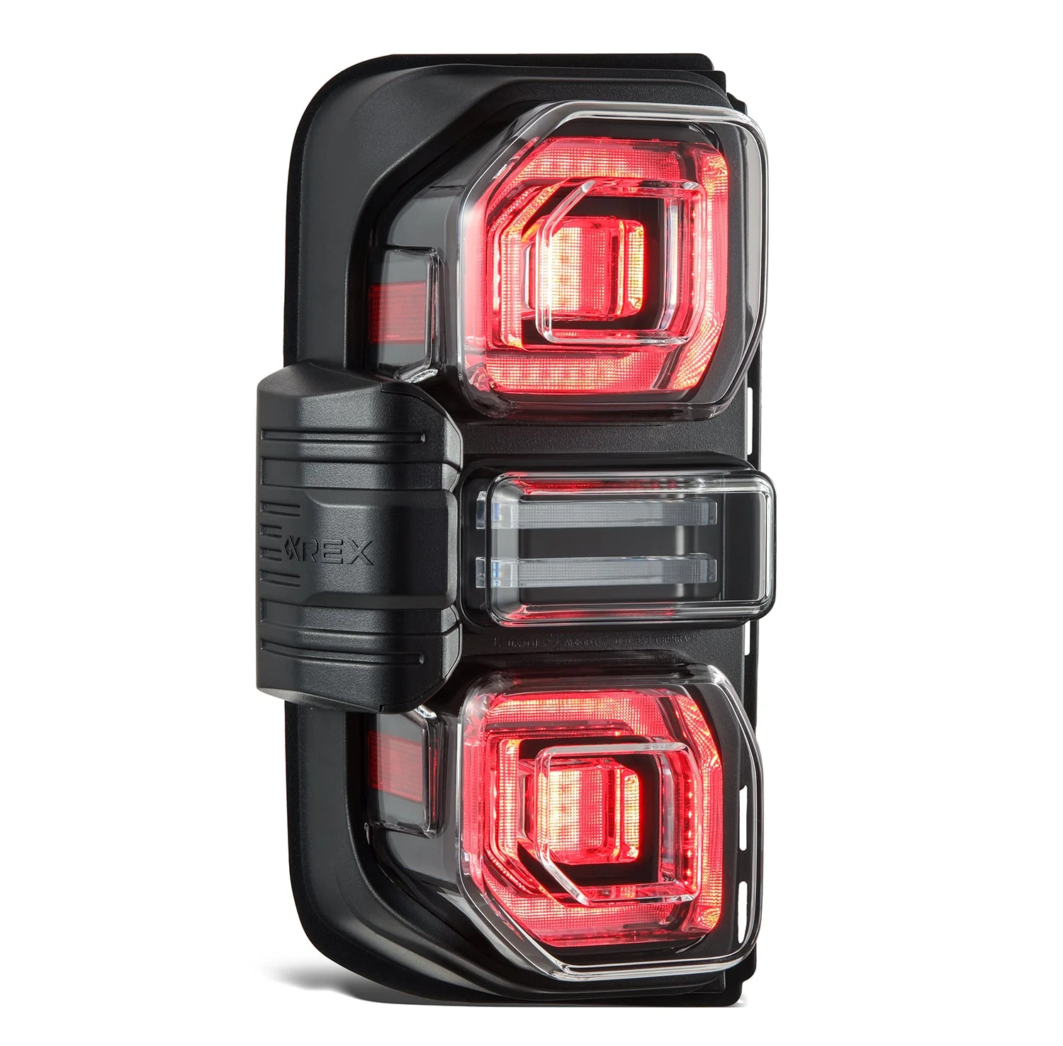 21-26 Ford Bronco NOVA-Series Prismatic LED Tail Lights Black - Image 4