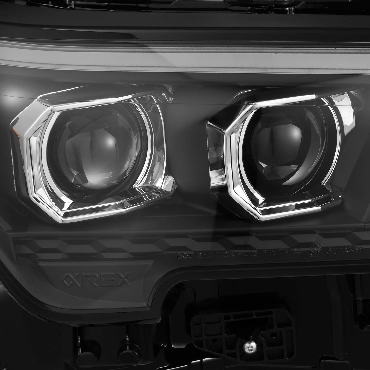 24-26 Toyota Tacoma / 25-26 4Runner OG-Style LUXX-Series LED Projector Headlights Black - Image 5