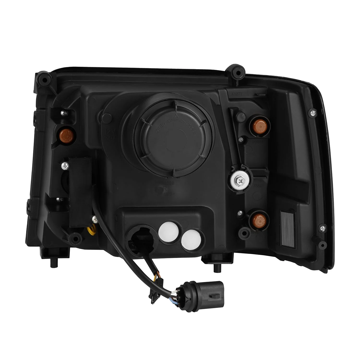 92-96 Ford F-Series/Bronco LUXX-Series LED Projector Headlights Alpha-Black - Image 17